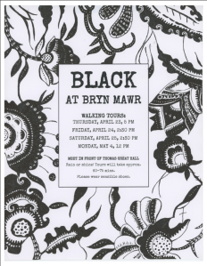 Black at Bryn Mawr poster by Grace Pusey.